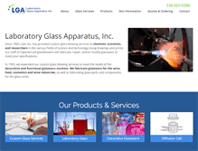 Tablet Screenshot of laboratoryglassapparatus.com